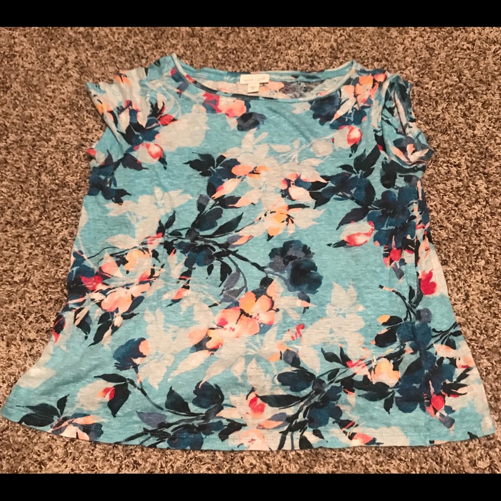 J. Jill Floral Print Tee